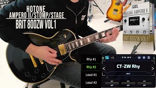 Hotone Ampero II Sound Clones | Brit 800ZW vol1 | Playthrough