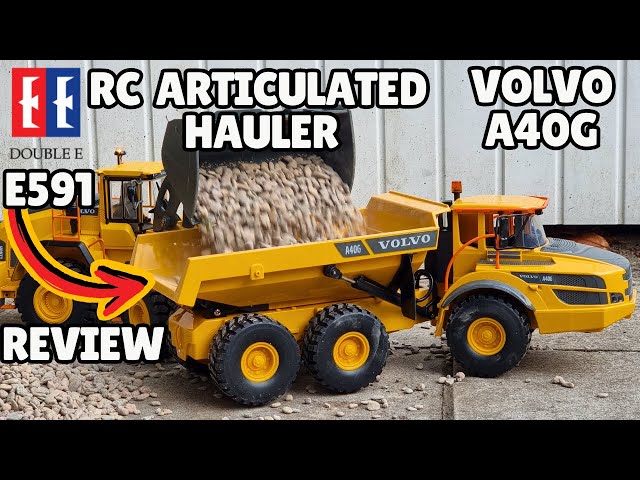Double E E591 RC Articulated Hauler Review - Volvo A40G - YouTube