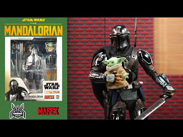 Mafex 256 Star Wars THE MANDALORIAN & GROGU Chrome Version