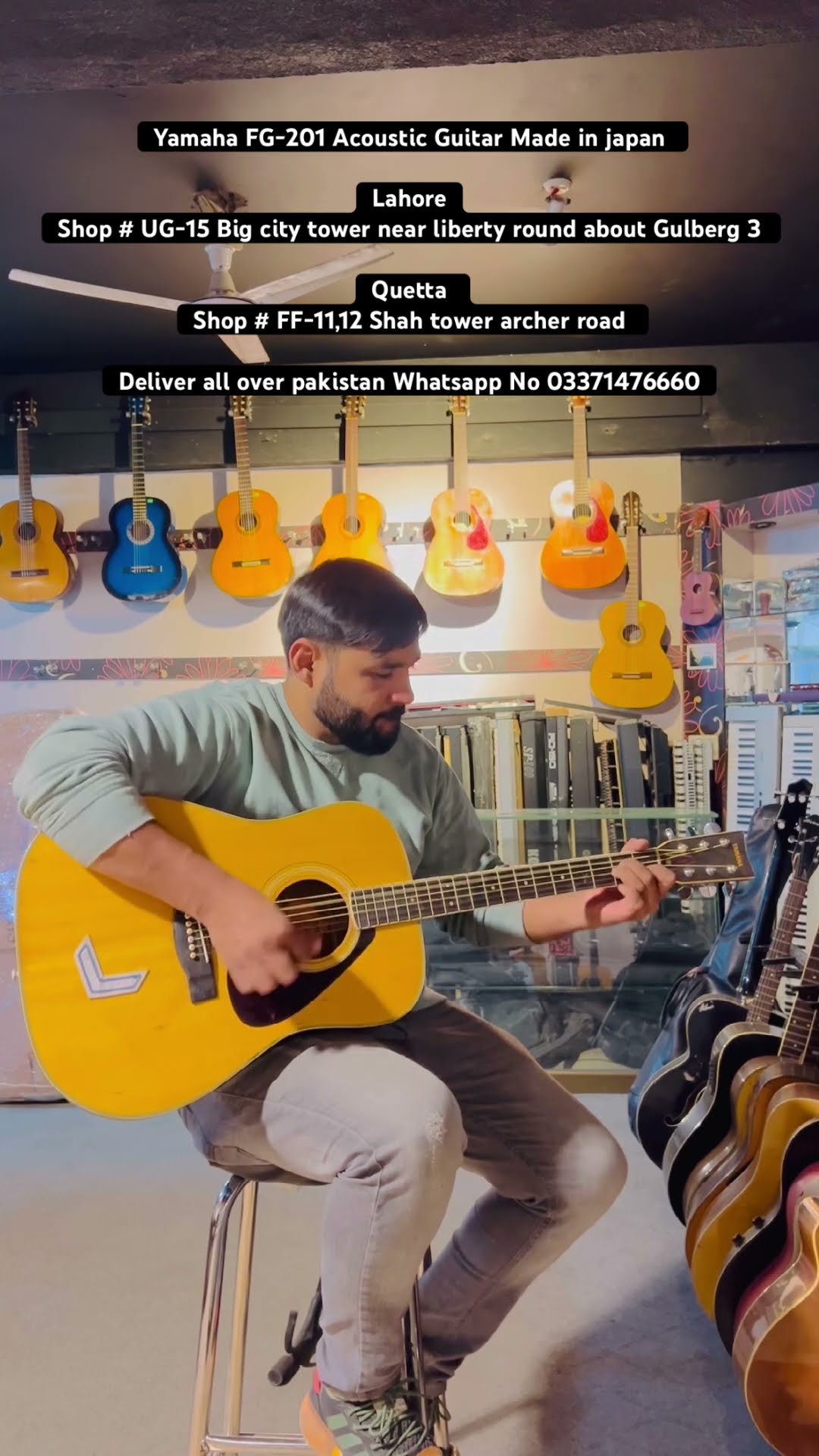 Yamaha FG-201 Acoustic Guitar Made jn Japan #guitar #guitarlesson