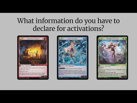 Grand Archive Rulings - Declarations of activations - YouTube