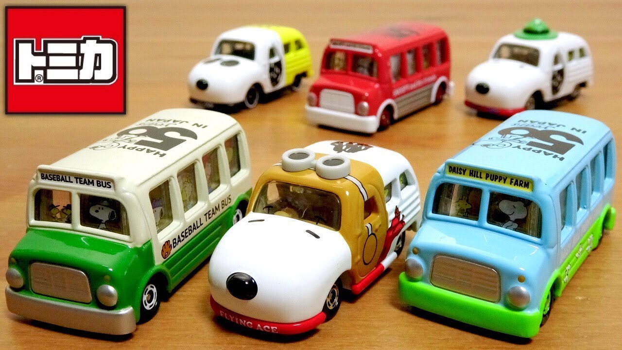 Tomica Snoopy 50th Anniversary Dream Tomica Collection, 6 Types