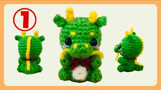 かぎ針編み】竜(辰)のあみぐるみの編み方①／干支 お正月飾り - YouTube