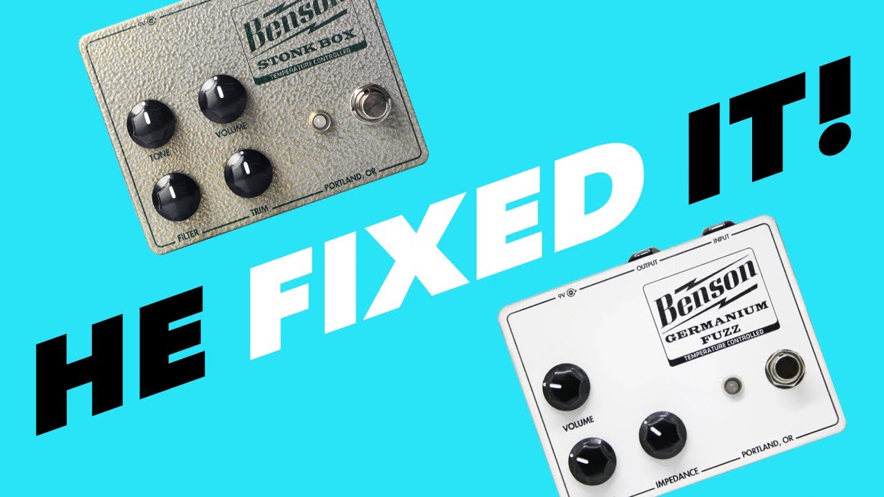 10 Tonebender Riffs | Benson Amps Stonk Box Fuzz Pedal Demo - YouTube