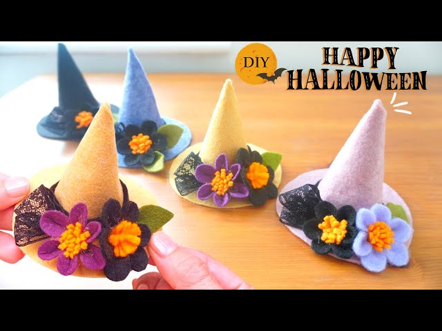 Just cut and paste] How to make a witch hat for Halloween / How to