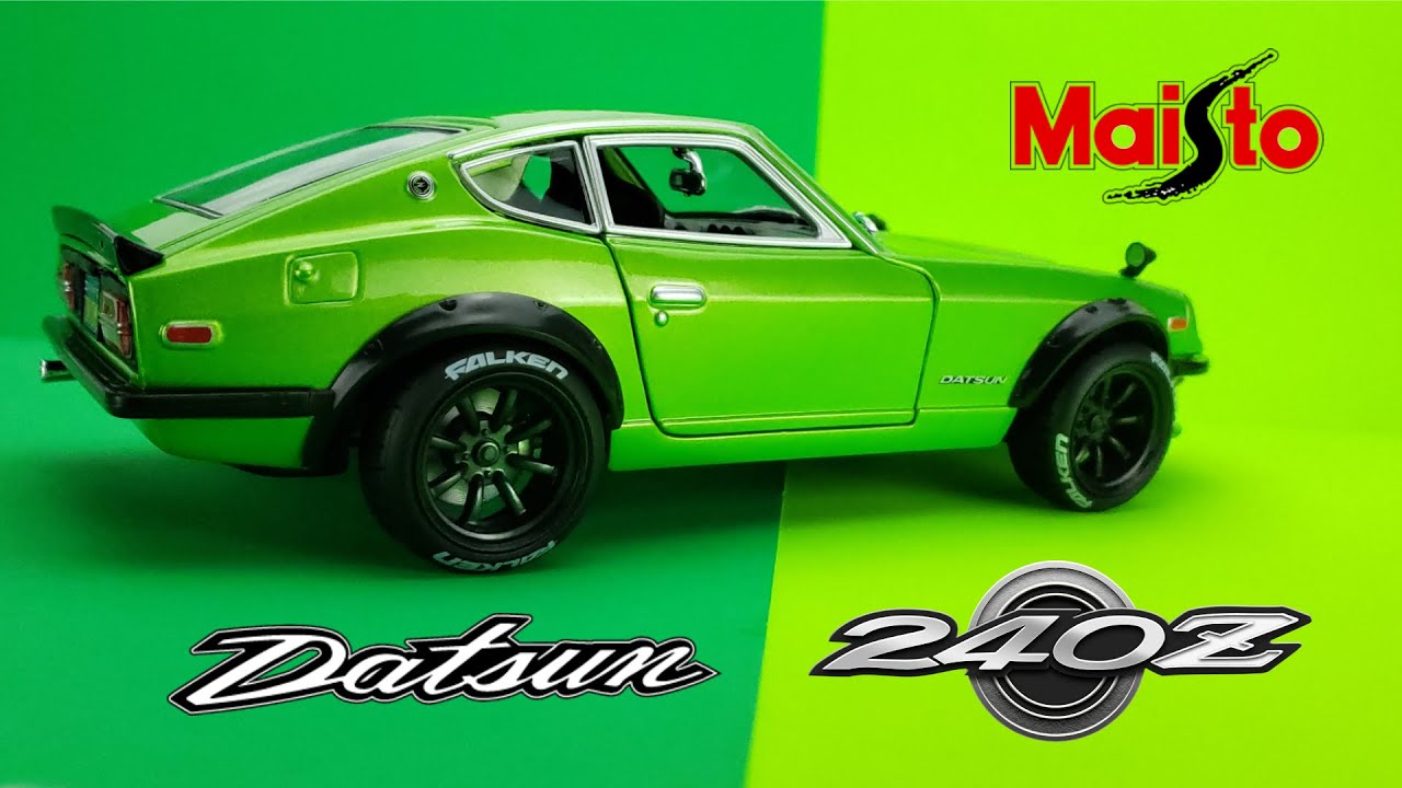 MAISTO 1/18 Diecast 1971 Datsun 240Z - Showcase - YouTube