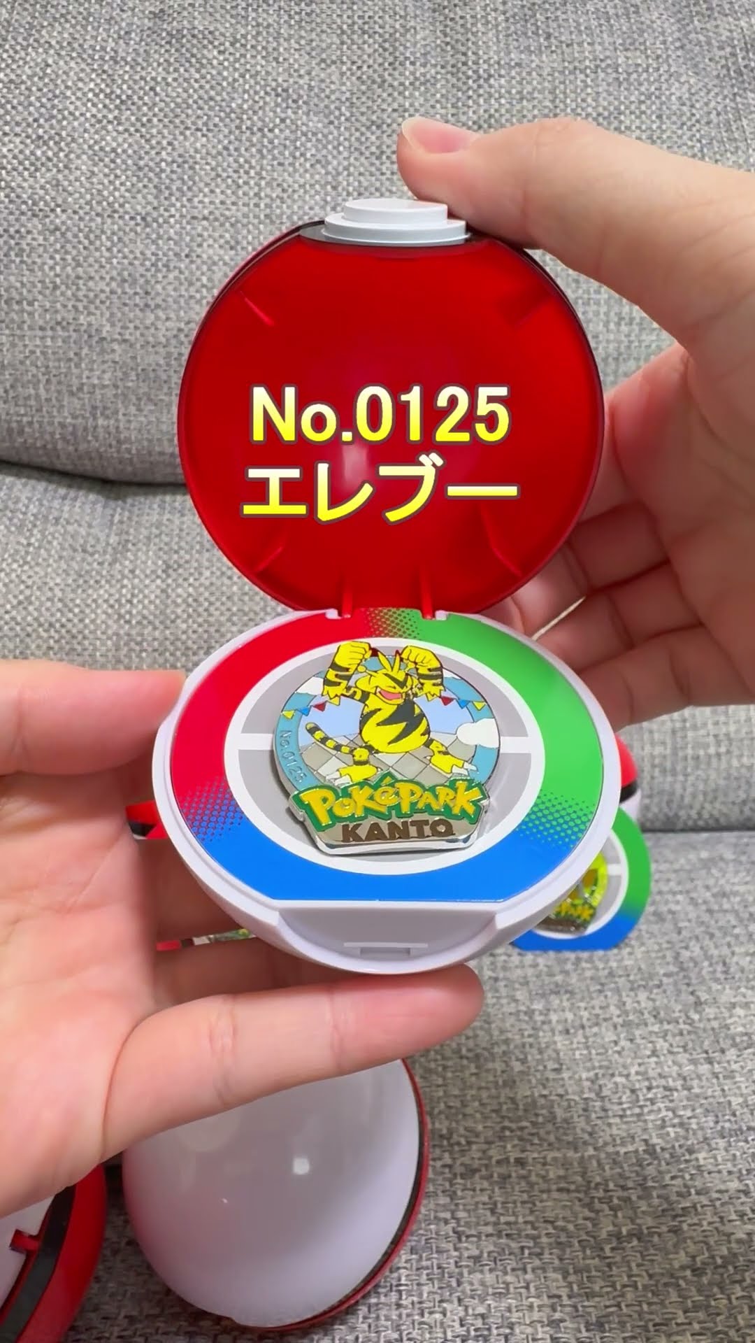 ポケパークカントーで大人気のモンスターボール(ピンズ)を開封