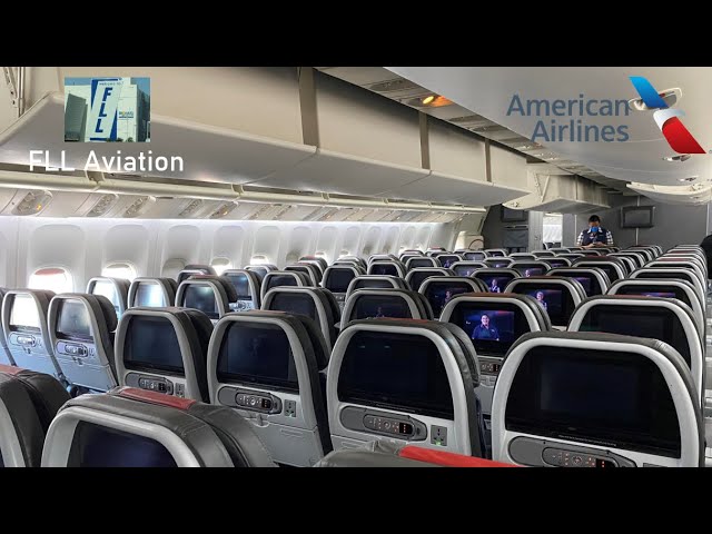 Trip Report: American Airlines Boeing 777-200ER: MAIN CABIN - YouTube