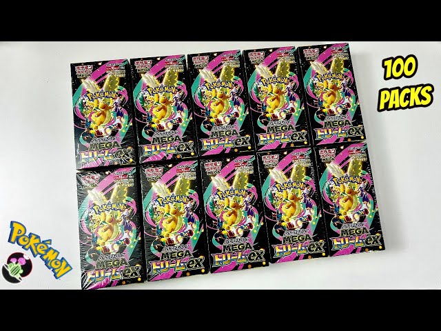Opening 100x Packs of Pokemon TCG Mega Dream EX (Future Ascended