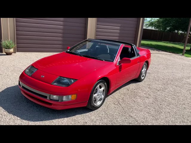 1993 Nissan 300 ZX Z32 RED Fair Lady Z Convertible Review walk