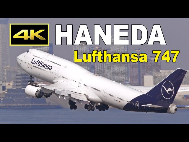 4K] ルフトハンザ ボーイング747-8（新・旧塗装）- 羽田空港