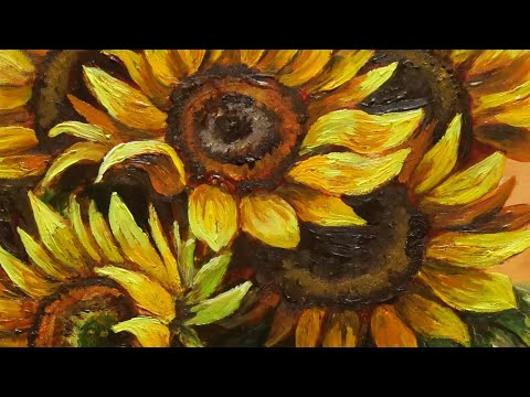 向日葵】#油彩画 #芸術 #油絵 #絵 #アート #oilpainting #oil #painter