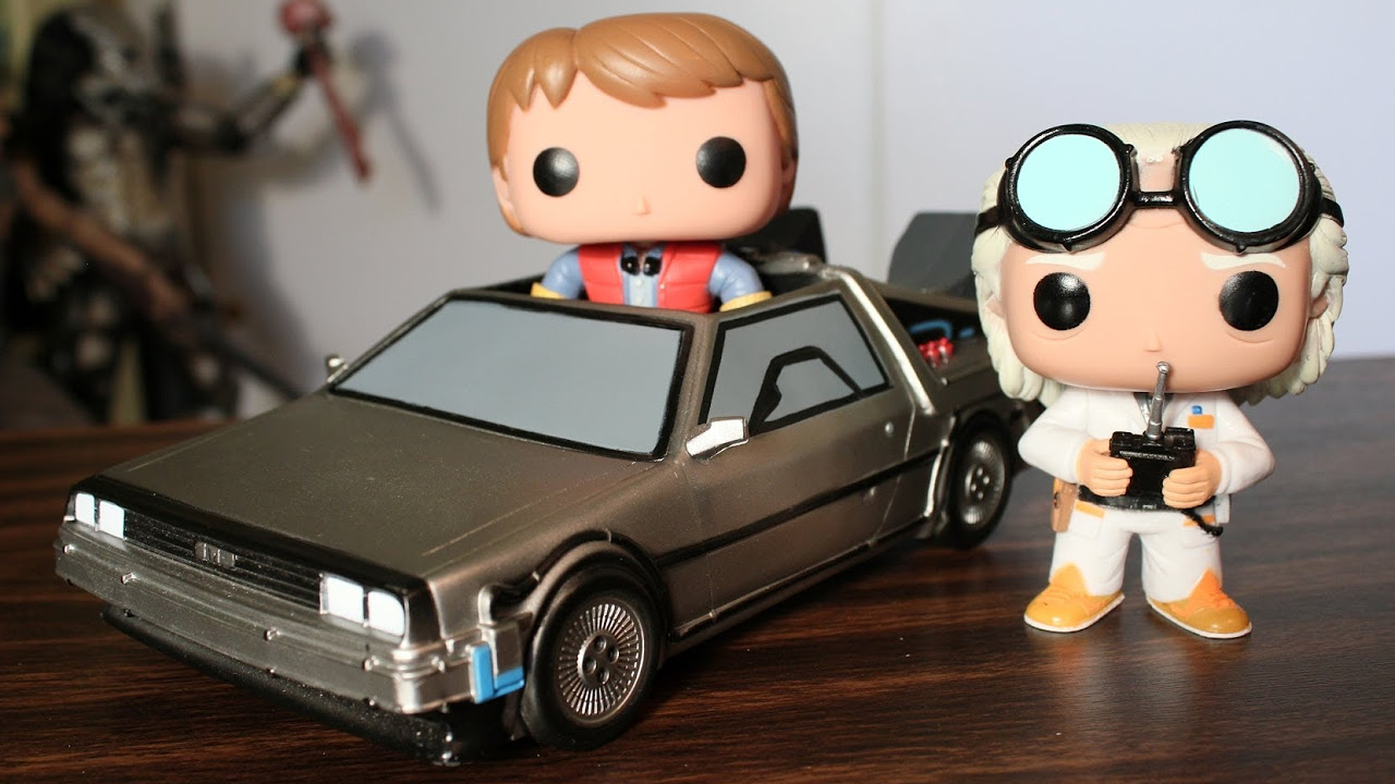 Back to the Future Funko Pop Time Machine, Marty McFly & Dr