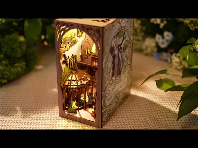 Dorothy's Journey Wooden Book Nook Kit - YouTube