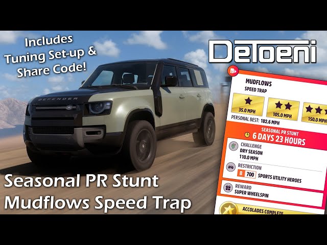 Mudflows Speed Trap Guide For Sports Utility Heroes Forza Horizon