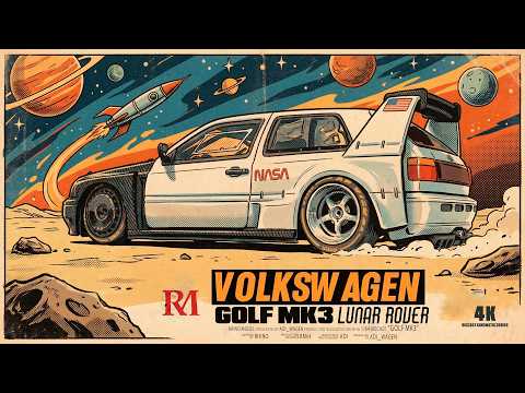 Rhino Model 1/64 VW GOLF MK3 (Lunar Rover) | Cinematic Diecast