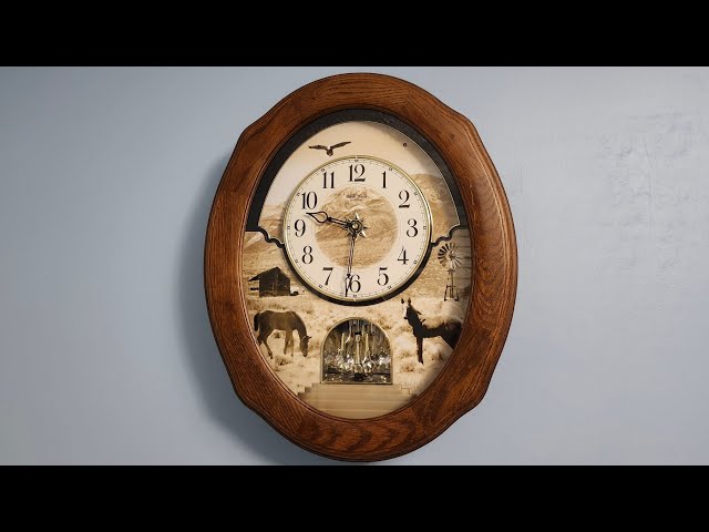 稼働品PEAQ Disney talking wall clock からくり時計 稼働品PEAQ