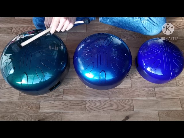 Comparison of large, medium, and small Sazanami drums. Volume and