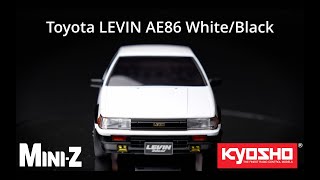 KYOSHO MINI-Z AWD Toyota COROLLA LEVIN AE86 White/Black - YouTube
