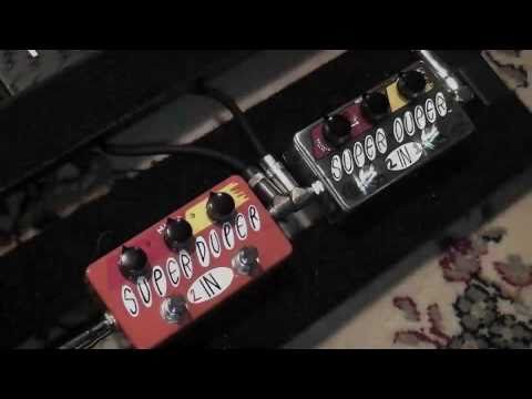 ZVex Super Duper 2 in 1 Shootout Vexter Vs Handpainted Pedal Demo