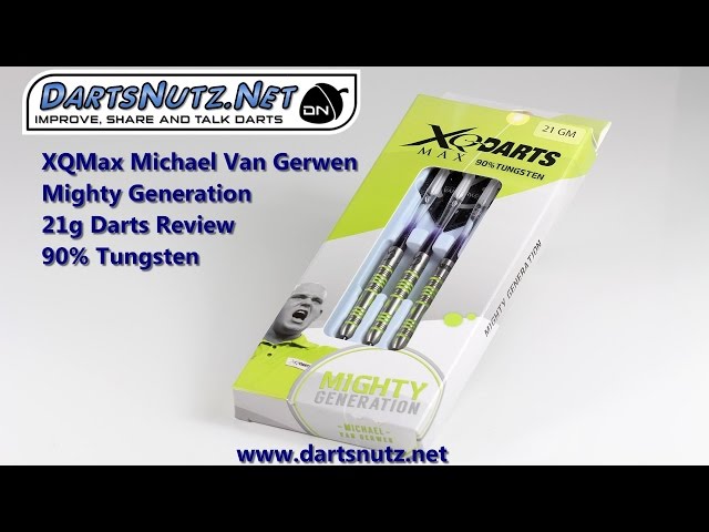 XQ Max Michael Van Gerwen Mighty Generation 21g darts review - YouTube