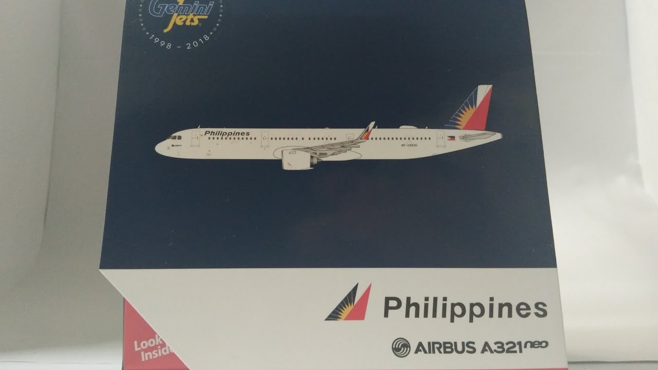 Gemini Jets Philippine Airlines A321NEO Scale: 1:400 Unboxing