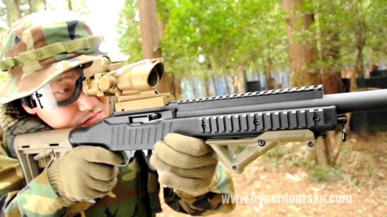 KJWORKS GBB HAWK EYE - YouTube