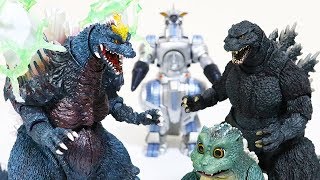 S.H.MonsterArts】SpaceGodzilla&LittleGodzilla【Special color Ver