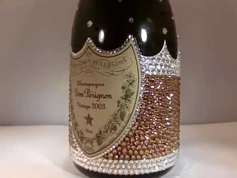 ドンペリ スワロフスキー デコ ボトル デコレーション - YouTube