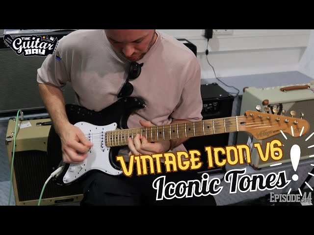 Vintage Distressed Icon V6 Black - The Guitar Bay - YouTube