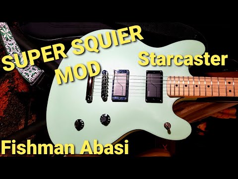 Super Squier Starcaster with Fishman Fluence, Tosin Abasi pickups