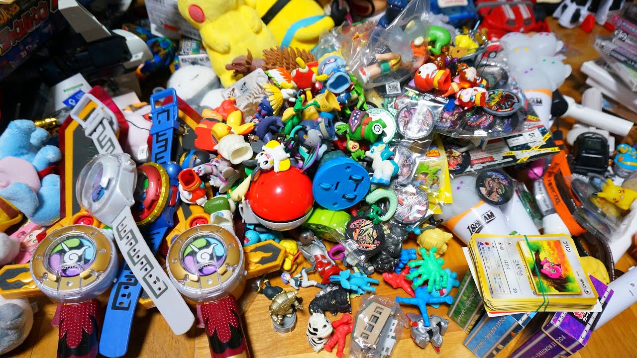 ポケモン・妖怪ウォッチおもちゃ詰め合わせ開封！【大型リサイクル