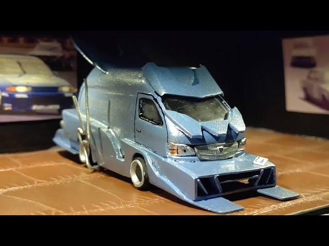 トミカ改造〗200ハイエース バニング仕様 100フェイス アルファード
