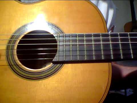 Yamaha 60s Nippon Gakki No-100 classical guitar heavy flamed back