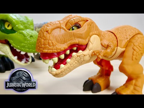 T-REX with an angry expression is funny♪ Jurassic World Imaginext
