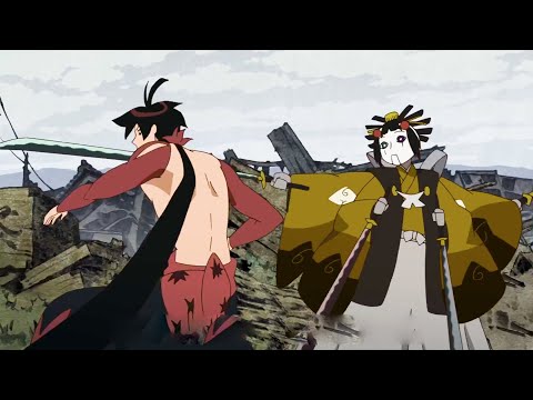 刀語 - 七花は人形を倒して否定姫に渡した、七花は9本目の刀を手に