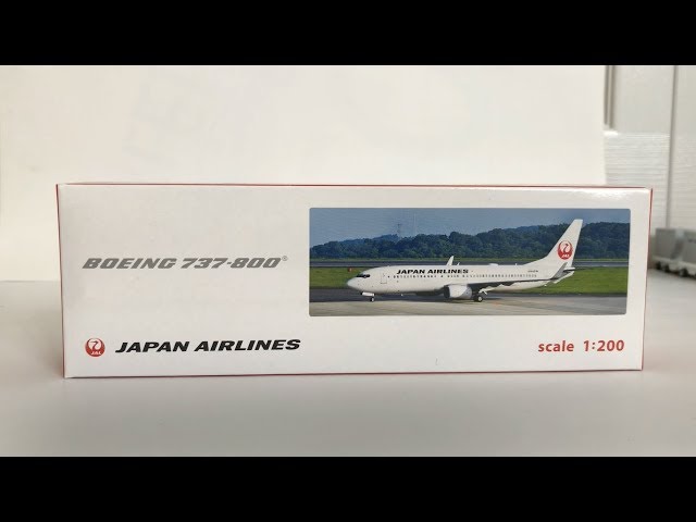 飛行機模型] hogan wings 日本航空 B737-800 1:200 - YouTube