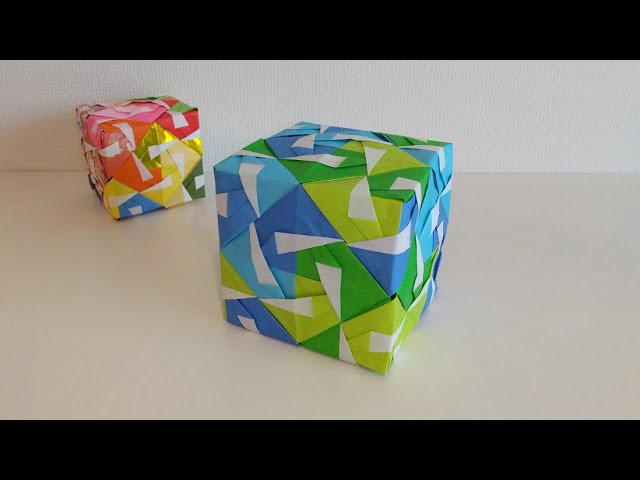 おりがみ☆24面体の作り方【小学生】かんたん こども 折り紙 Kids