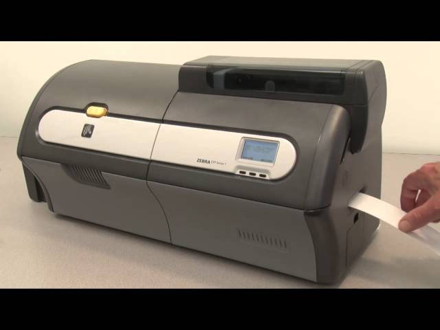 Cleaning Card Path in the Zebra ZXP Series Card Printer - YouTube