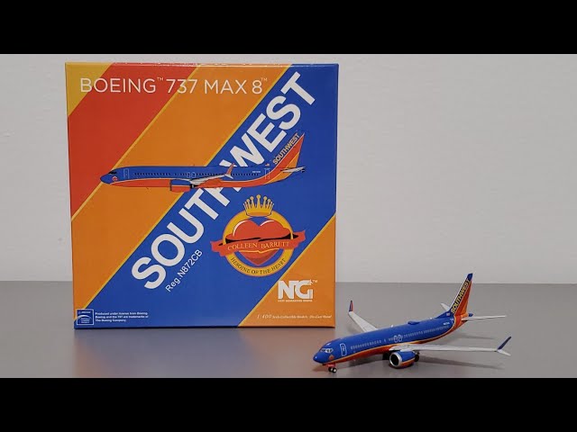 New Mould! NG Model 1:400 Southwest Boeing 737 MAX-8 Canyon Blue