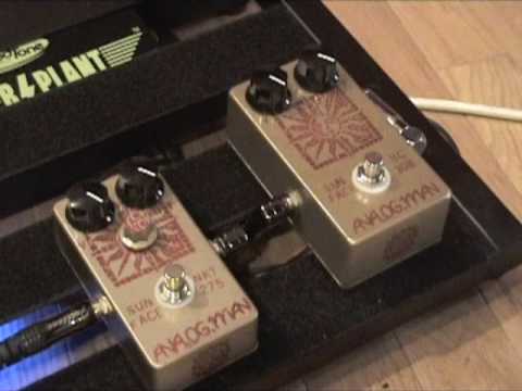 Analogman Sunface fuzz pedal demo comparison of NKT-275 & BC-108