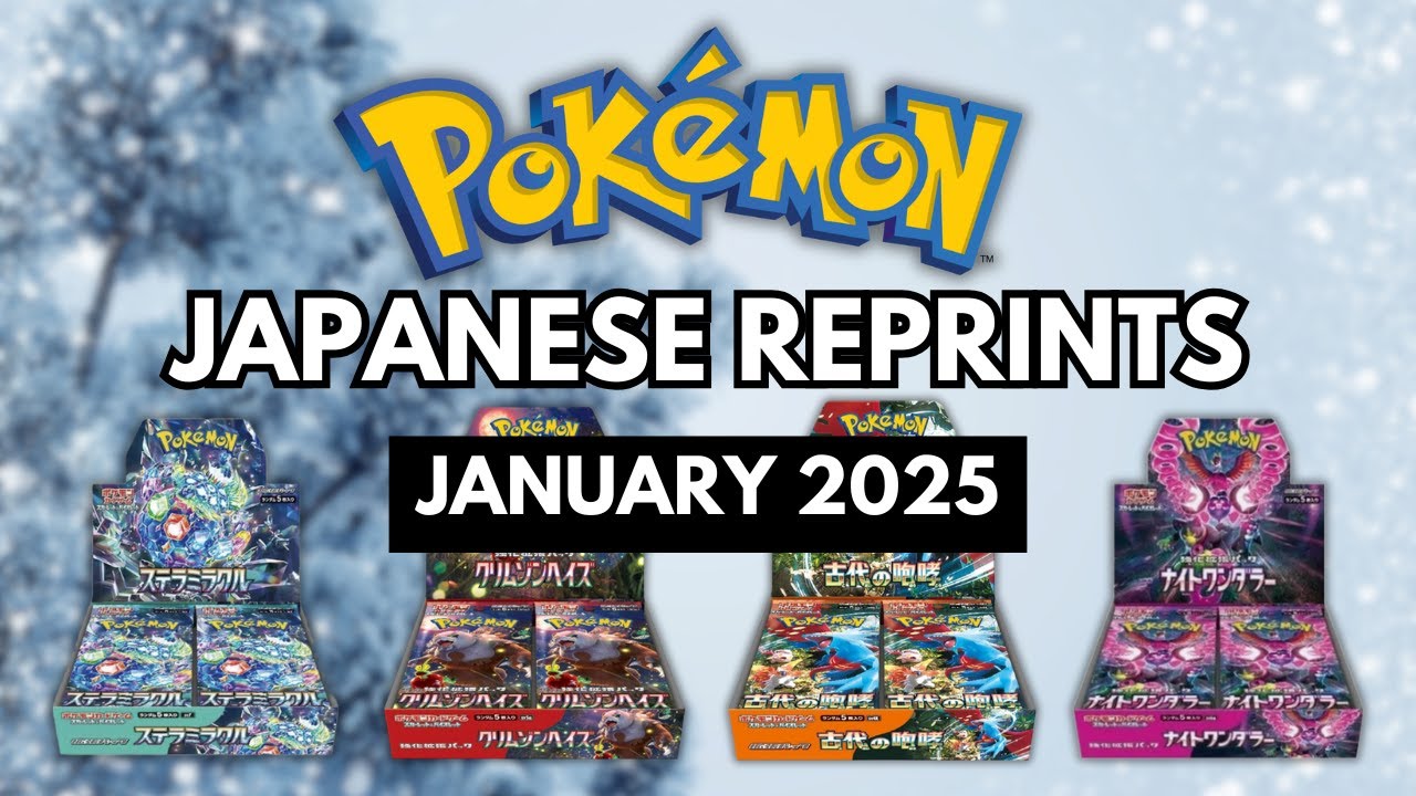 Japanese Pokémon Reprints That Are Coming This January 2025! - YouTube