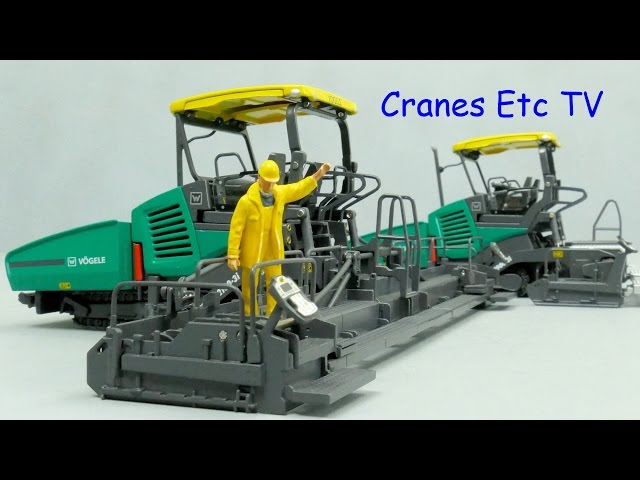 NZG Vögele Super 1900-3i / 2100-3i Pavers by Cranes Etc TV - YouTube
