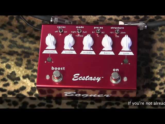 Bogner Ecstasy RED killer amp tones in a box of shiny love - YouTube