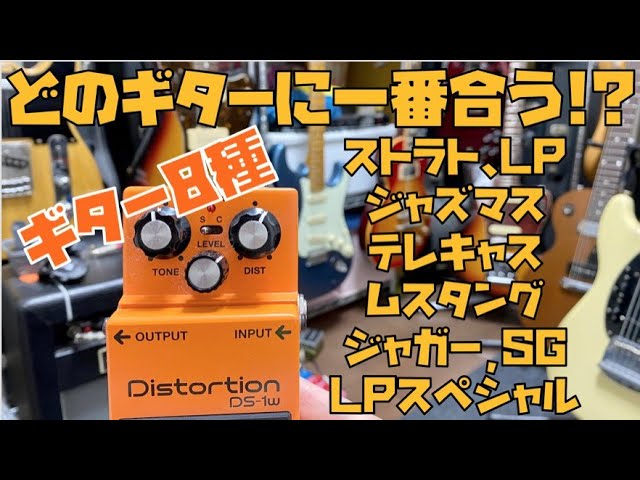 あなたの好みは!?BOSS DS-1をいろんなギターで鳴らしてみた🎸皆さん