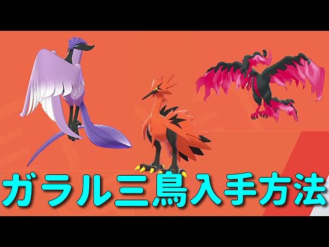 ガラル三鳥攻略！ガラルサンダー・ガラルフリーザー・ガラルファイヤー