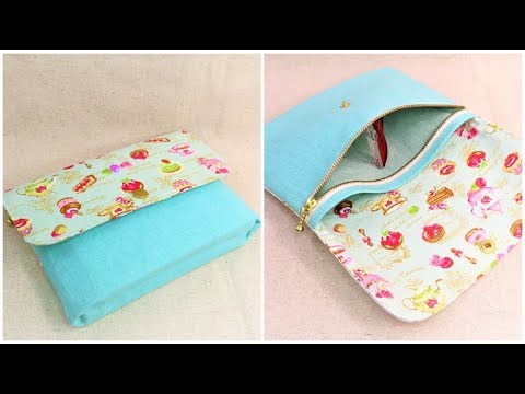 マルチポーチ作り方 DIY How to make a pouch Zipper Pouch Tutorial