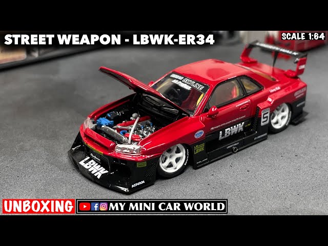 MY MINI CAR WORLD』UNBOXING STREET WEAPON 1/64 LBWK-ER34 - YouTube