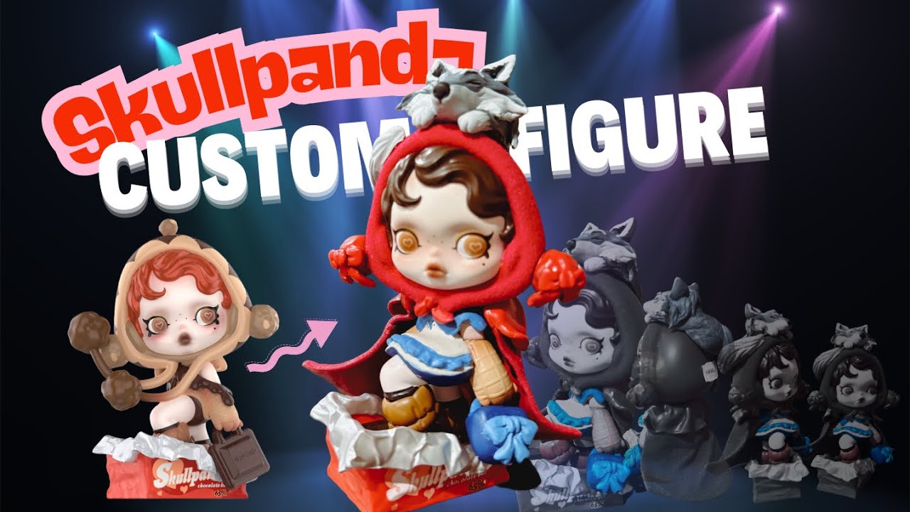 Skullpanda Figure Customization - POP MART blind box Winter Series
