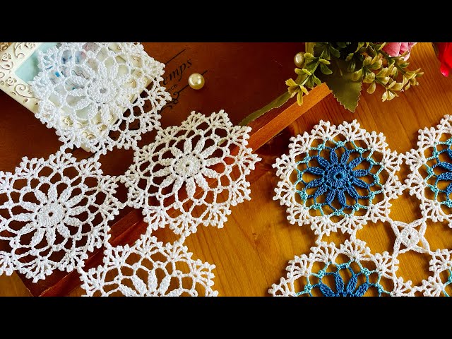 繋ぎ方2種類💫モチーフ繋ぎの編み方【編み図付き】｜How to crochet